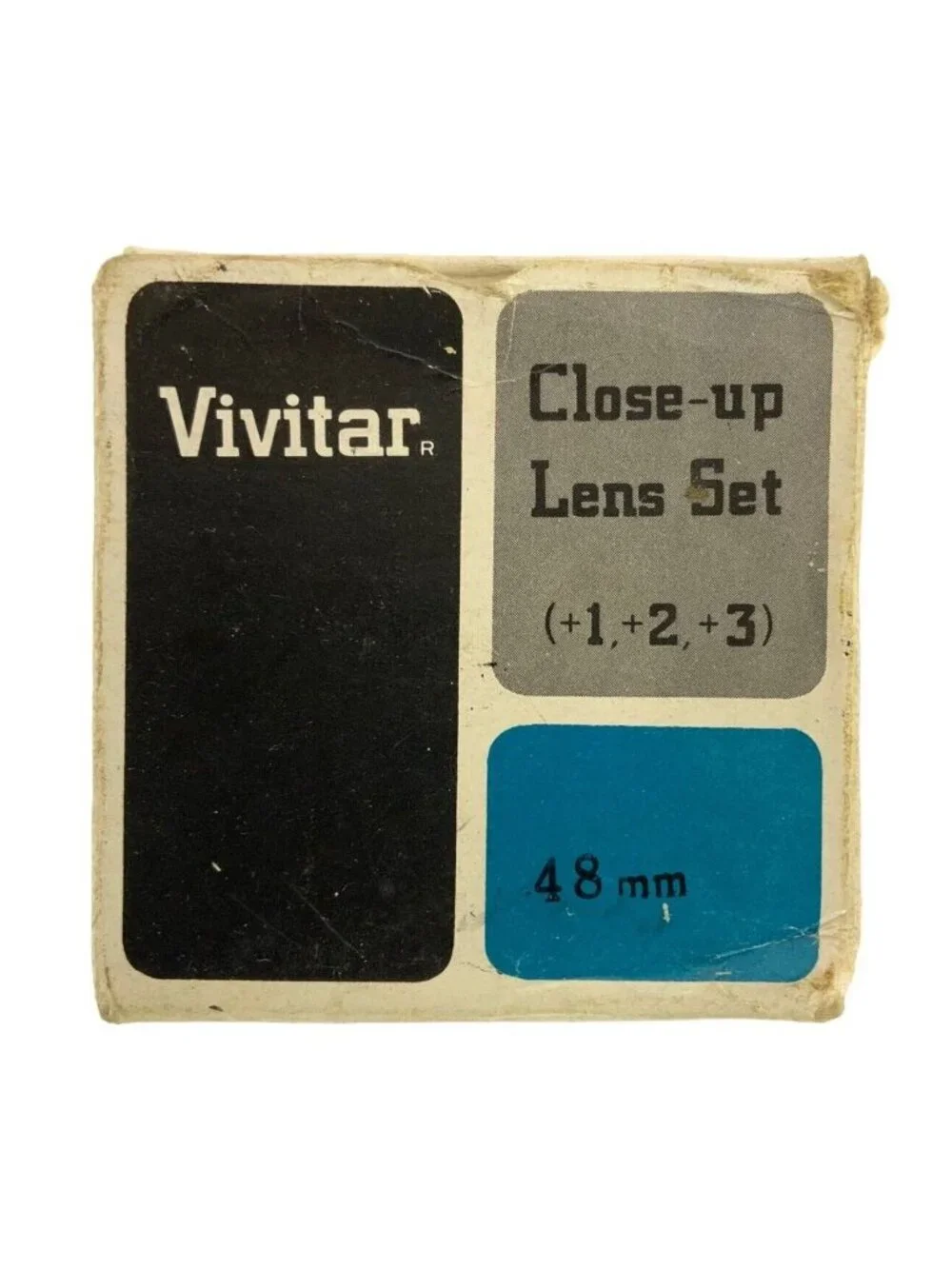 Vivitar Close-Up Lens Set (+1 +2 +3) 48mm With Original Snap Case & Box